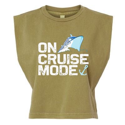 Cool Cruising Vacay Mode Cruise Vacation Trip Garment-Dyed Women's Muscle Tee