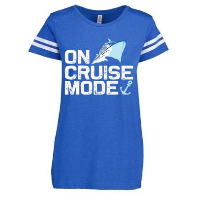 Cool Cruising Vacay Mode Cruise Vacation Trip Enza Ladies Jersey Football T-Shirt