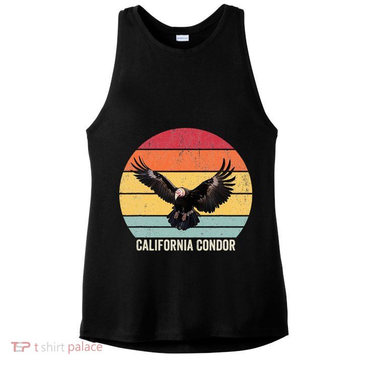 California Condor Vintage California Condor Ladies PosiCharge Tri-Blend Wicking Tank