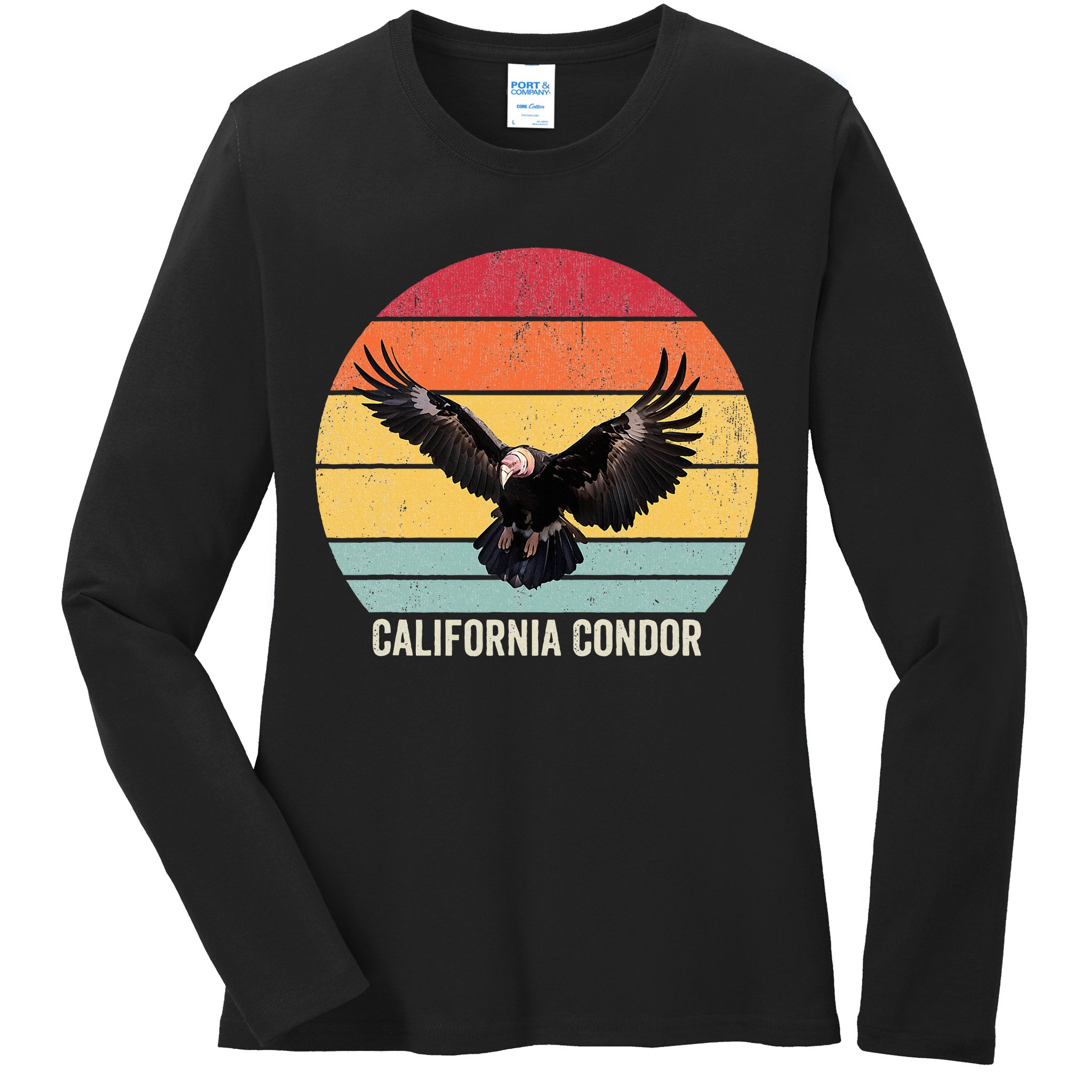 California Condor Vintage California Condor Ladies Long Sleeve Shirt