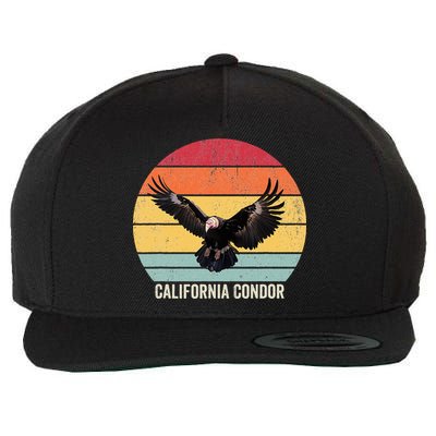California Condor Vintage California Condor Wool Snapback Cap