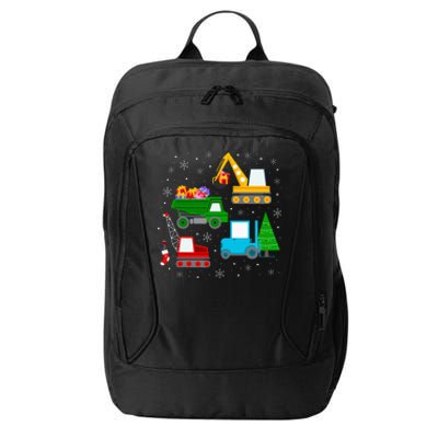 Christmas Construction Vehicles Xmas City Backpack