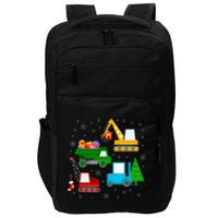 Christmas Construction Vehicles Xmas Impact Tech Backpack