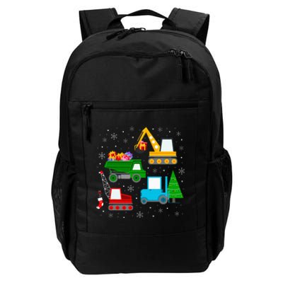 Christmas Construction Vehicles Xmas Daily Commute Backpack