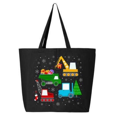 Christmas Construction Vehicles Xmas 25L Jumbo Tote