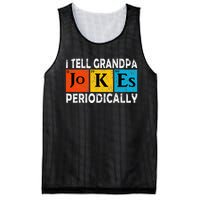 Chemistry Chemist Vintage I Tell Grandpa Jokes Periodically Mesh Reversible Basketball Jersey Tank