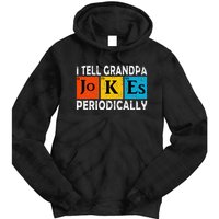 Chemistry Chemist Vintage I Tell Grandpa Jokes Periodically Tie Dye Hoodie