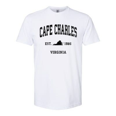 Cape Charles Virginia Va Vintage Athletic Sports Softstyle® CVC T-Shirt