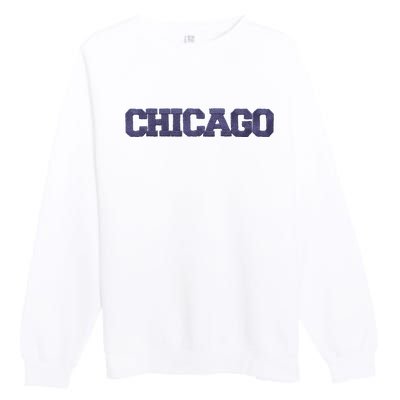 Chicago City Varsity Premium Crewneck Sweatshirt