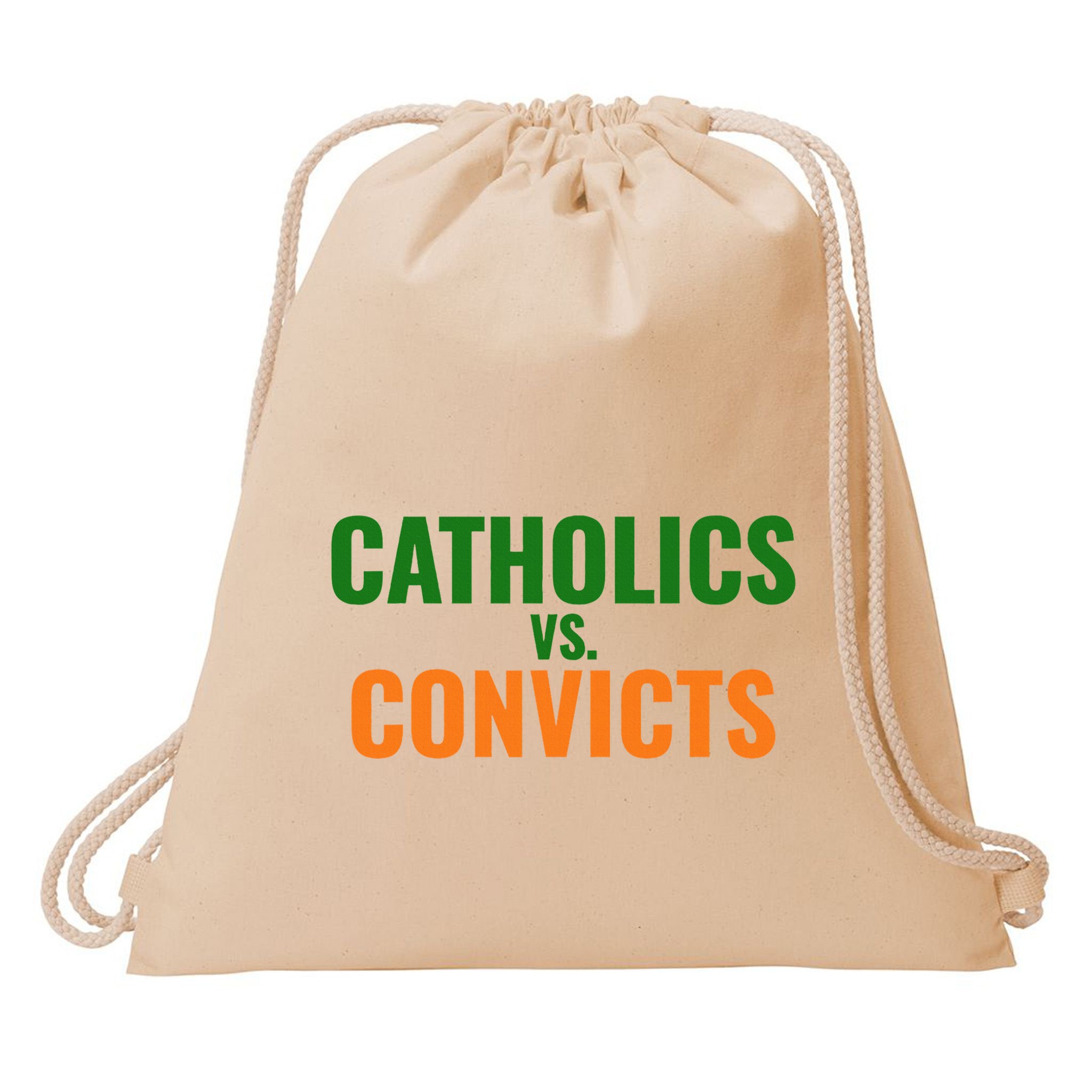 Classic Catholics Vs Convicts 1988 Drawstring Bag