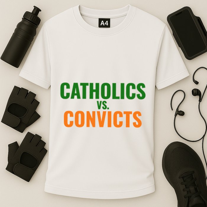 Classic Catholics Vs Convicts 1988 Cooling Performance Crew T-Shirt