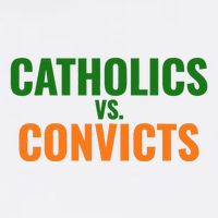 Classic Catholics Vs Convicts 1988 Sustainable Bucket Hat