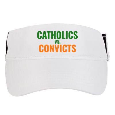 Classic Catholics Vs Convicts 1988 Adult Drive Performance Visor