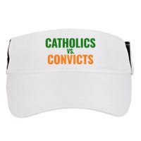 Classic Catholics Vs Convicts 1988 Adult Drive Performance Visor