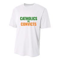 Classic Catholics Vs Convicts 1988 Youth Performance Sprint T-Shirt
