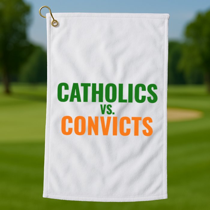 Classic Catholics Vs Convicts 1988 Golf Towel