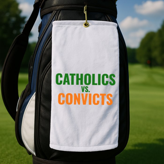 Classic Catholics Vs Convicts 1988 Golf Towel