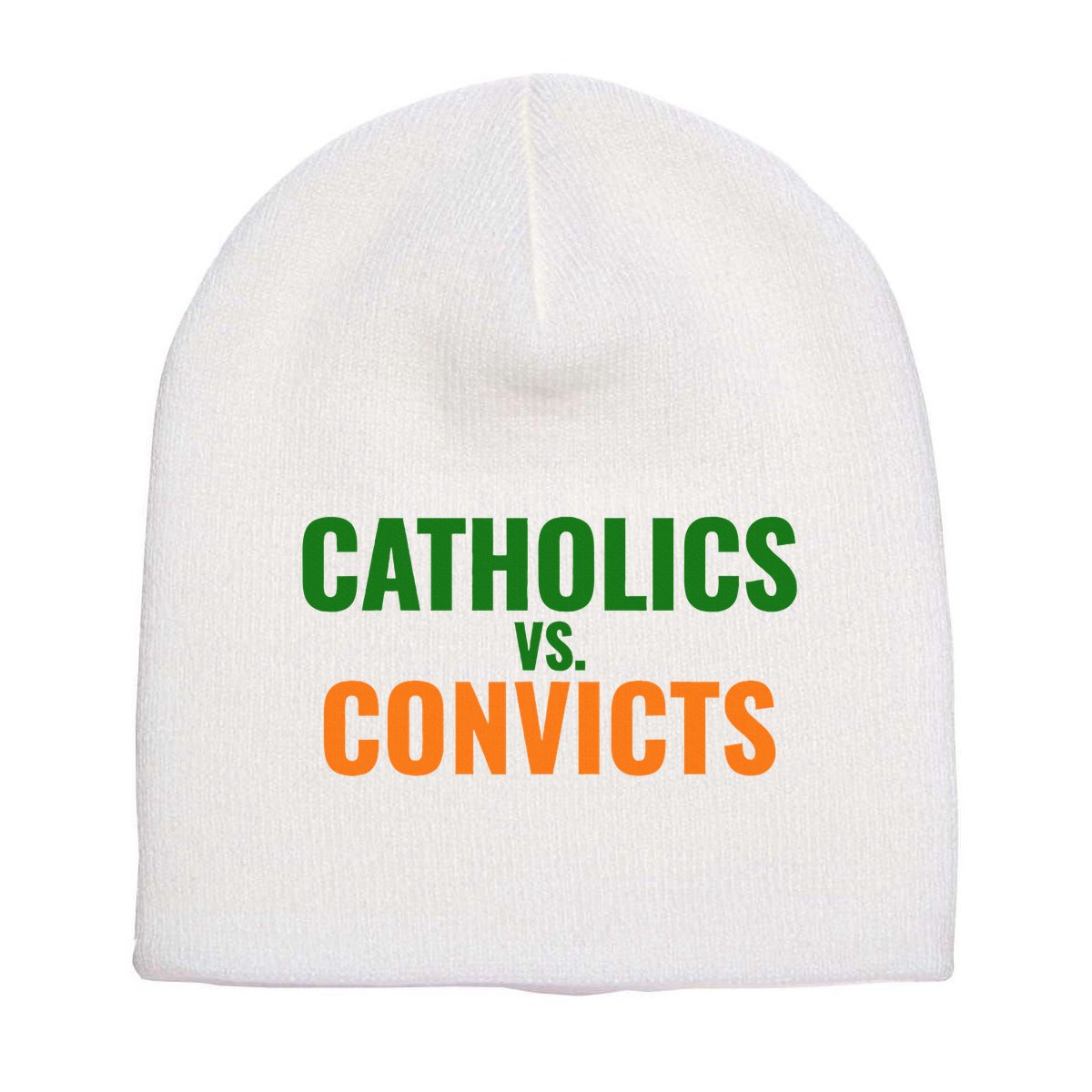Classic Catholics Vs Convicts 1988 Short Acrylic Beanie