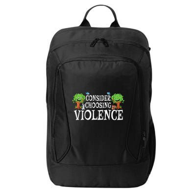 Consider Choosing Violence Funny Premium City Backpack