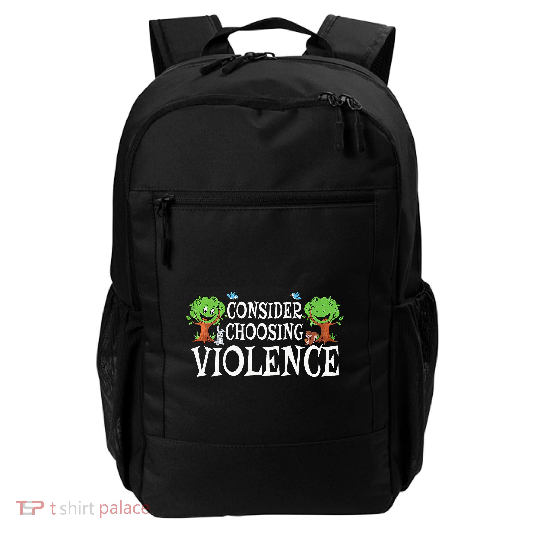 Consider Choosing Violence Funny Premium Backpack