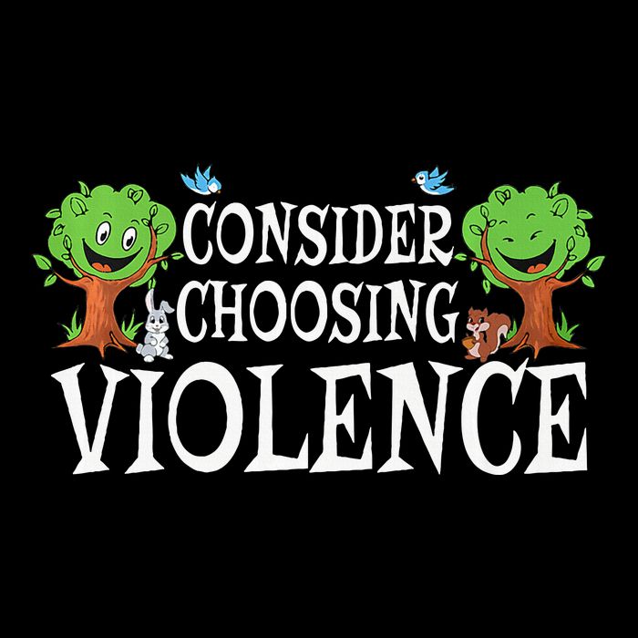 Consider Choosing Violence Funny Premium Sustainable Bucket Hat