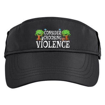 Consider Choosing Violence Funny Premium Adult Drive Performance Visor