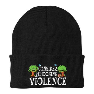 Consider Choosing Violence Funny Premium Beanie
