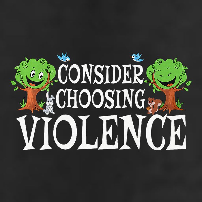 Consider Choosing Violence Funny Premium Golf Towel