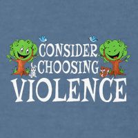 Consider Choosing Violence Funny Premium Garment-Dyed Sweatshirt