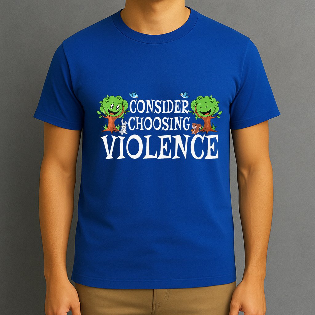 Consider Choosing Violence Funny Premium T-Shirt