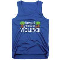 Consider Choosing Violence Funny Premium Tank Top