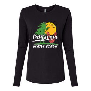 California City Venice Beach Surfing Womens Cotton Relaxed Long Sleeve T-Shirt