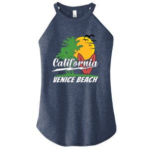 California City Venice Beach Surfing Women's Perfect Tri Rocker Tank