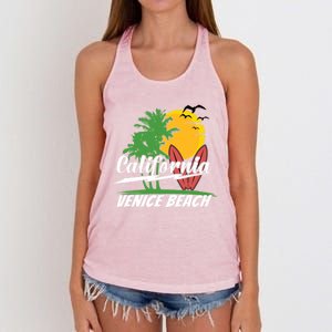 California City Venice Beach Surfing Women's Knotted Racerback Tank