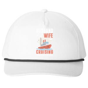 Cruising Cruise Vacation Husband Wife Couple Great Gift Snapback Five-Panel Rope Hat