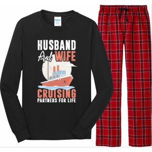 Cruising Cruise Vacation Husband Wife Couple Great Gift Long Sleeve Pajama Set