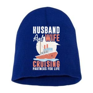 Cruising Cruise Vacation Husband Wife Couple Great Gift Short Acrylic Beanie