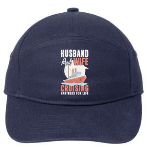 Cruising Cruise Vacation Husband Wife Couple Great Gift 7-Panel Snapback Hat