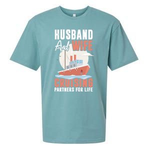 Cruising Cruise Vacation Husband Wife Couple Great Gift Sueded Cloud Jersey T-Shirt