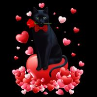 Cute Cat Valentine Hearts Happy ValentineS Day Impact Tech Backpack