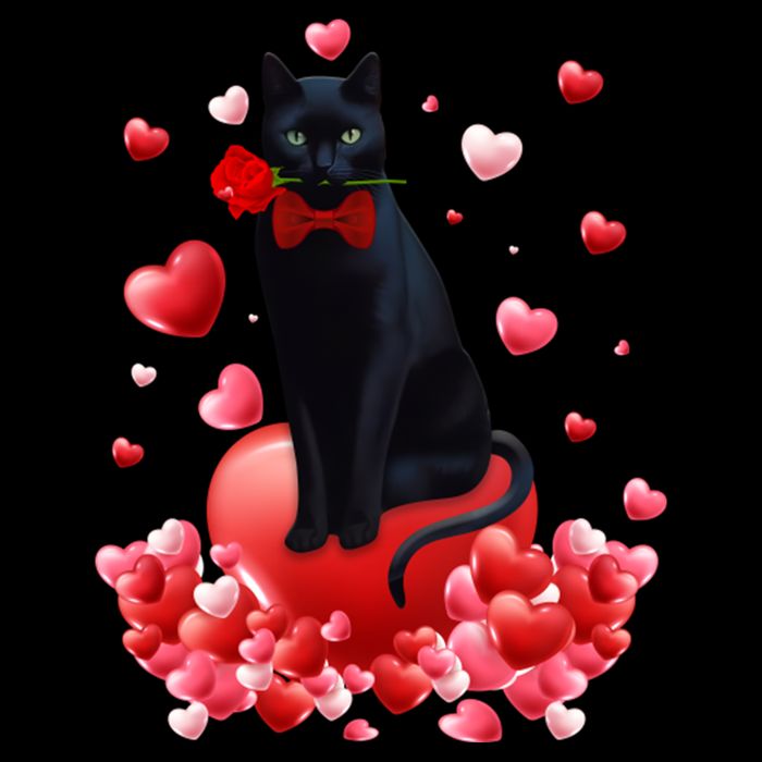 Cute Cat Valentine Hearts Happy ValentineS Day Impact Tech Backpack