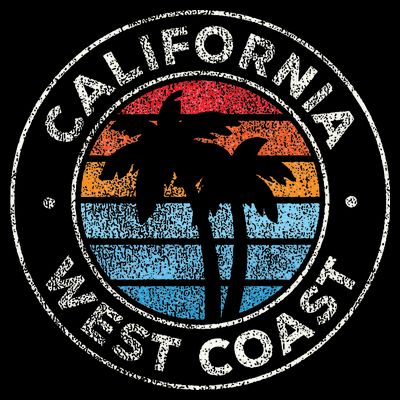 California CA Vintage Graphic Retro 70s T-Shirt