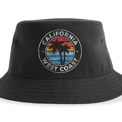California CA Vintage Graphic Retro 70s Sustainable Bucket Hat