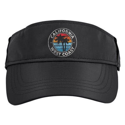 California CA Vintage Graphic Retro 70s Adult Drive Performance Visor