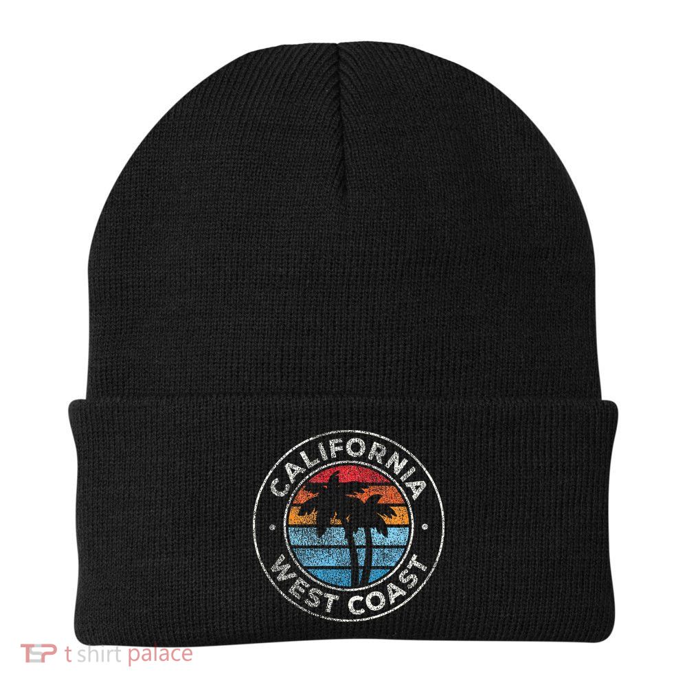 California CA Vintage Graphic Retro 70s Beanie