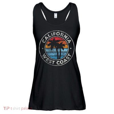 California CA Vintage Graphic Retro 70s Ladies Essential Flowy Tank