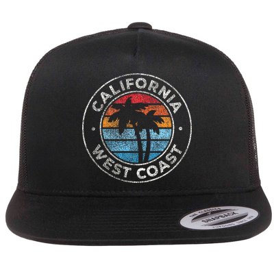 California CA Vintage Graphic Retro 70s Flatbill Hat