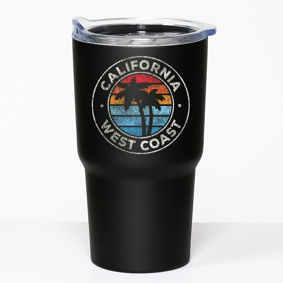 California CA Vintage Graphic Retro 70s Tumbler