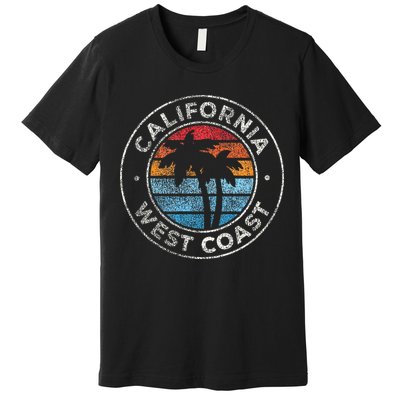 California CA Vintage Graphic Retro 70s Premium T-Shirt