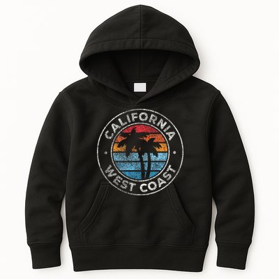 California CA Vintage Graphic Retro 70s Kids Hoodie